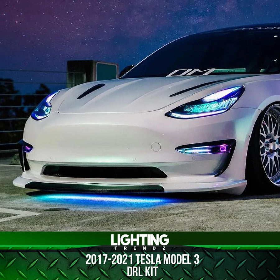Lighting Trendz 2017-2021 Tesla Model 3 Flow Series DRL Tube Kit Lighting Trendz 2017-2021 Tesla Model 3 Flow Series DRL Tube Kit