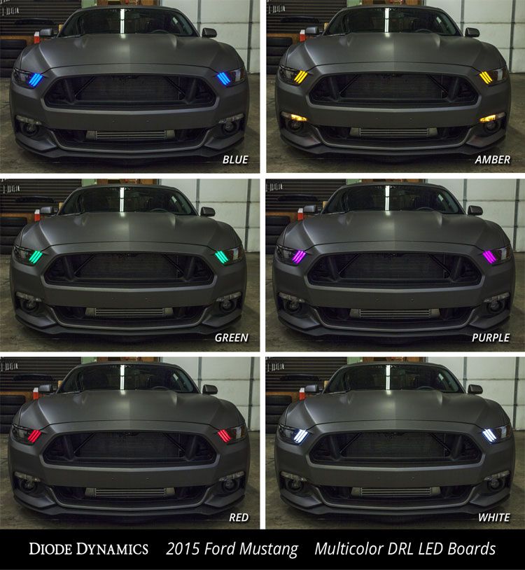 Diode Dynamics 2015-2017 Ford Mustang Multicolor DRL LED Boards