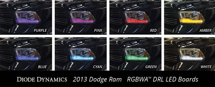 Diode Dynamics 2013-2018 Dodge Ram Multicolor LED Boards